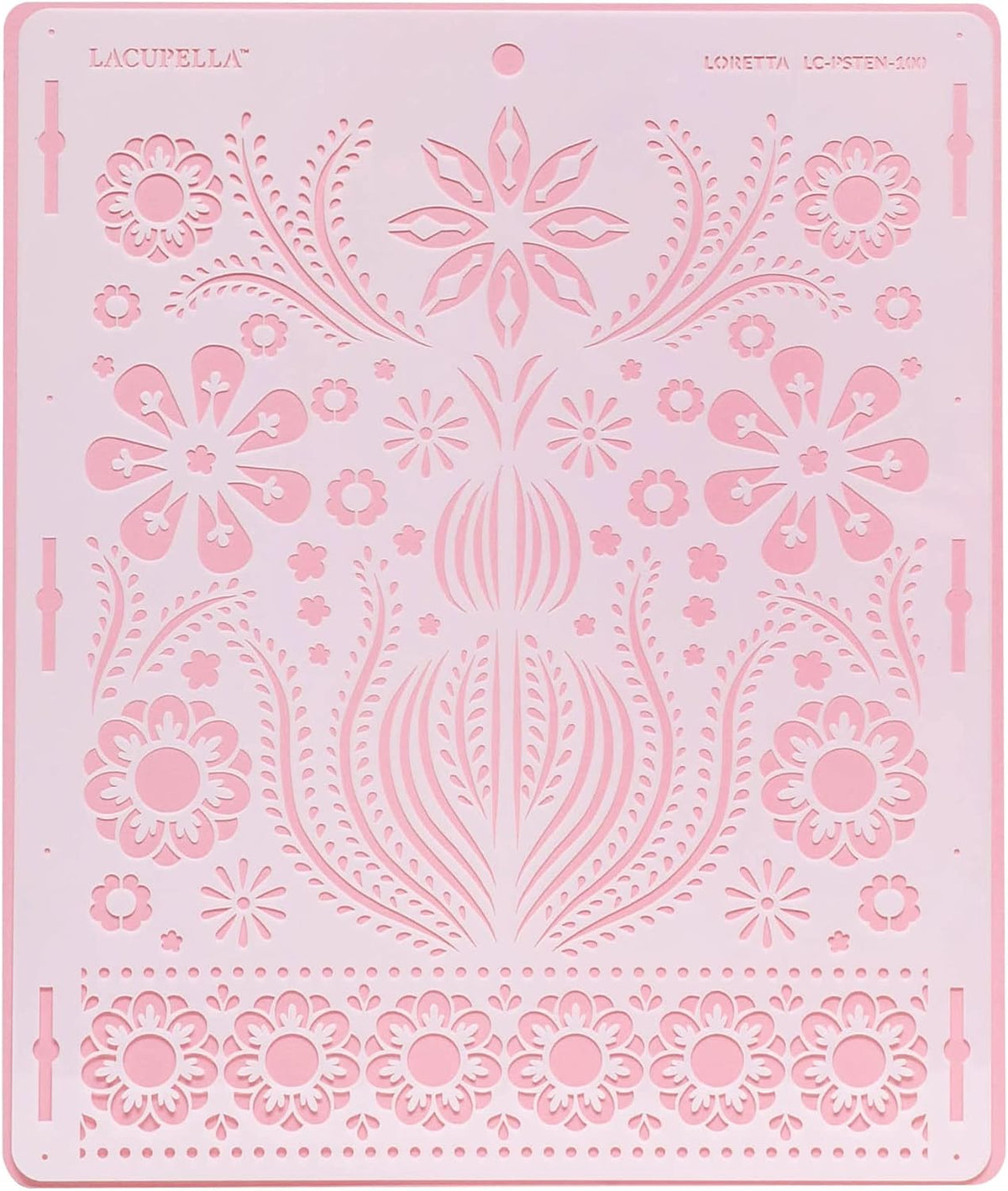 Cake Stencil for Buttercream Cake, Royal Icing, Ganache, Painting, Art and Crafts (Loretta)