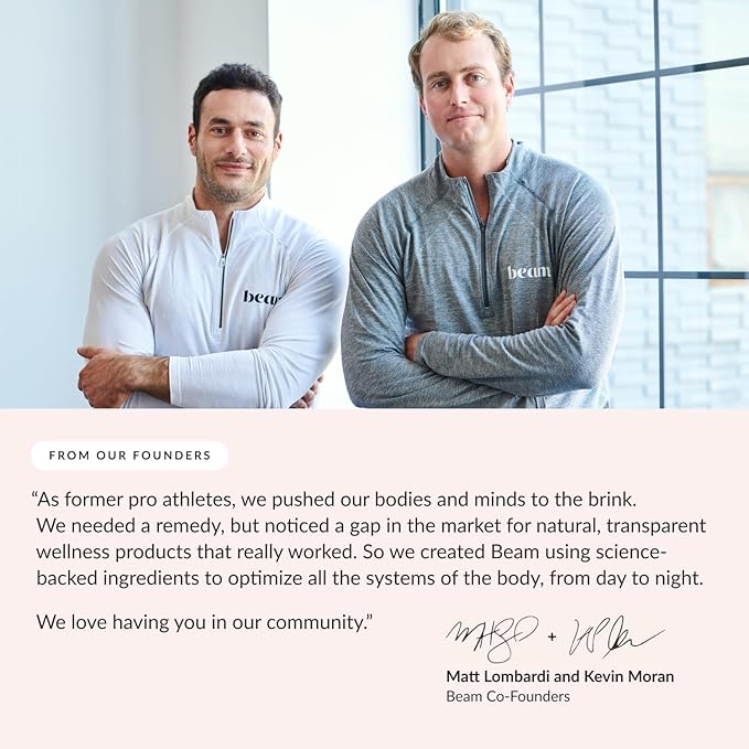 Beam Greens Powder, Superfood Supplement for Gut Health, Vegan Organic Blend with Ashwagandha, Vitamin C, B12, B6, D, Non-GMO Daily Detox & Immune Support, Strawberry Kiwi Flavor - 30 Servings