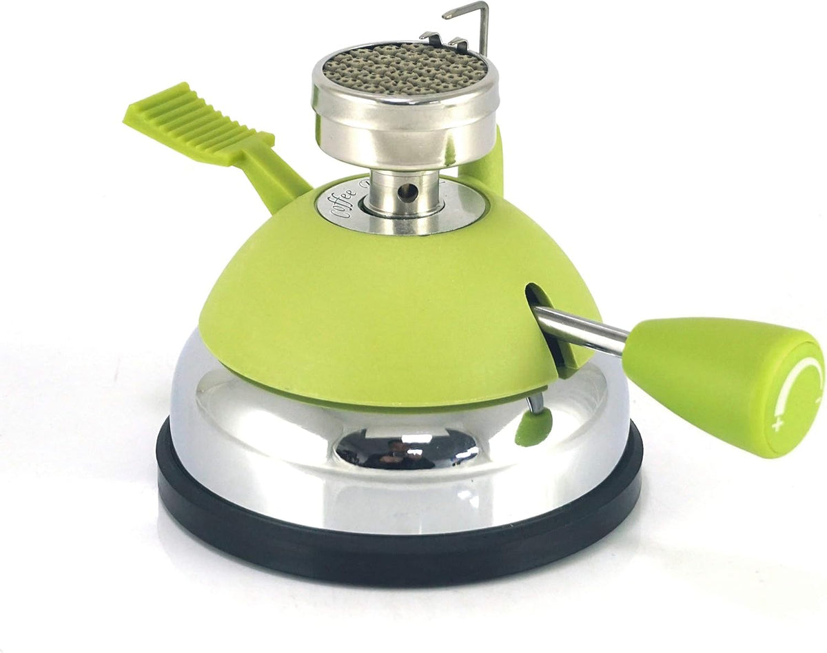 BLUEFIRE Butane Mini Burner for Tabletop Coffee Siphon Syphon/w Furnace Stand and Assembly Rack Ceramic Windproof Torch Head Portable Cooking Stove Espresso Maker Chafing Soup Tureens Fondue