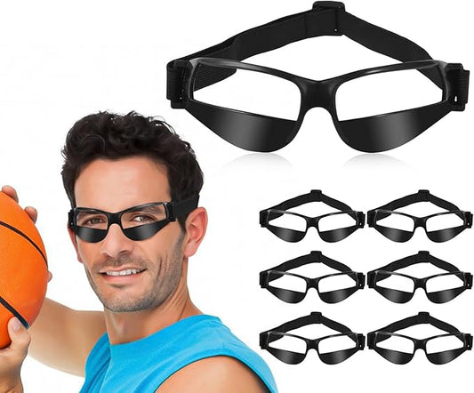 7 Pack of Basketball Dribbling Goggles，Basketball training,Aid Training Equipment for Improving Court Vision，Adjustable Basketball Sports Training Glasses，Improves ball handling