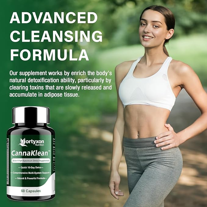 25-in-ONE CannaKlean & Detox Capsules - Natural Detox Cleanse, Natural Herbal Formula for Body Purification, Kidney & Liver (120 Capsules) -2 Pack