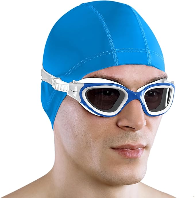 AqtivAqua Swimming Goggles, DX Wide View Swim Goggles for Adult Men Women, Anti Fog No Leaking