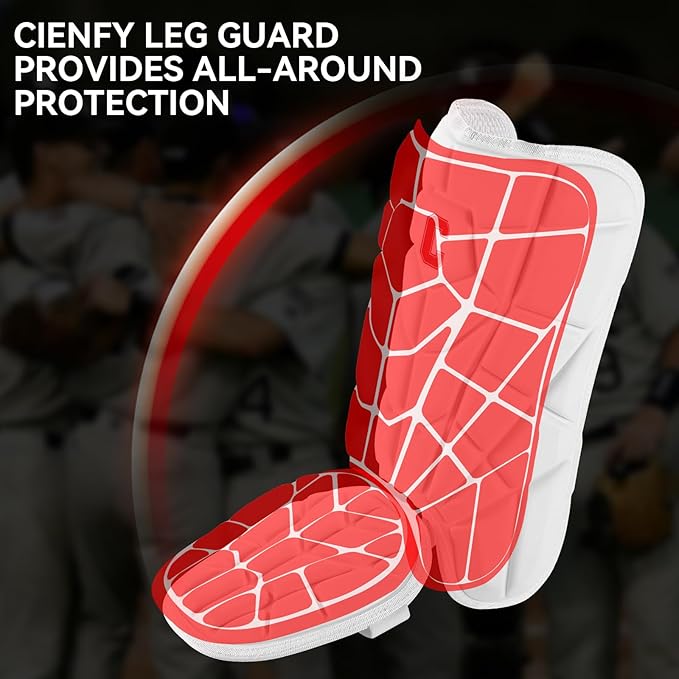 Batter’s Baseball Leg Guard with Adjustable Straps - for Youth and Adult