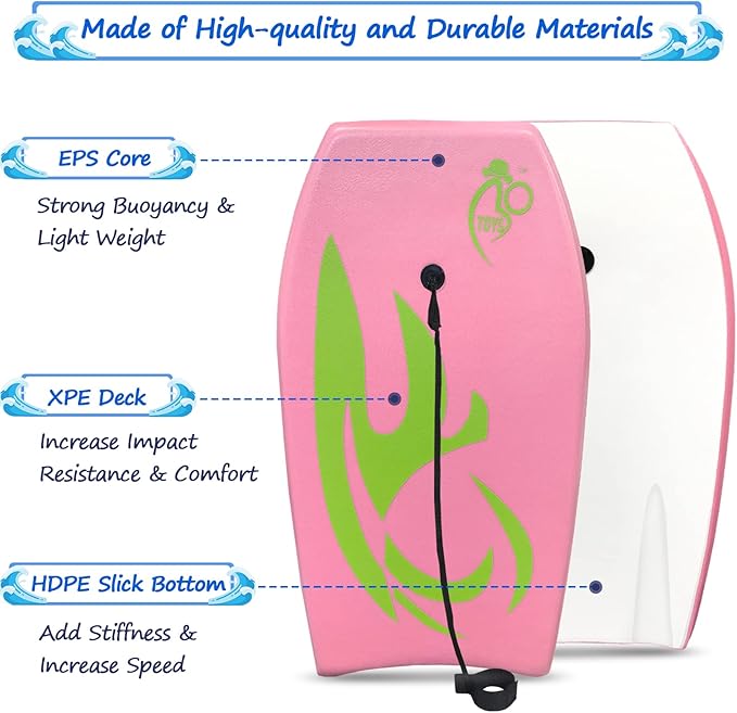 Body Board Lightweight with EPS Core