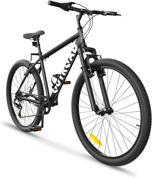 Betterland 26 Inch Mountain Bike, 7/21Speed Adult Bicycle with Dual V Brakes,Front Suspension, High Carbon Steel Frame, with Adjustable Ergonomic Seat Bicycle