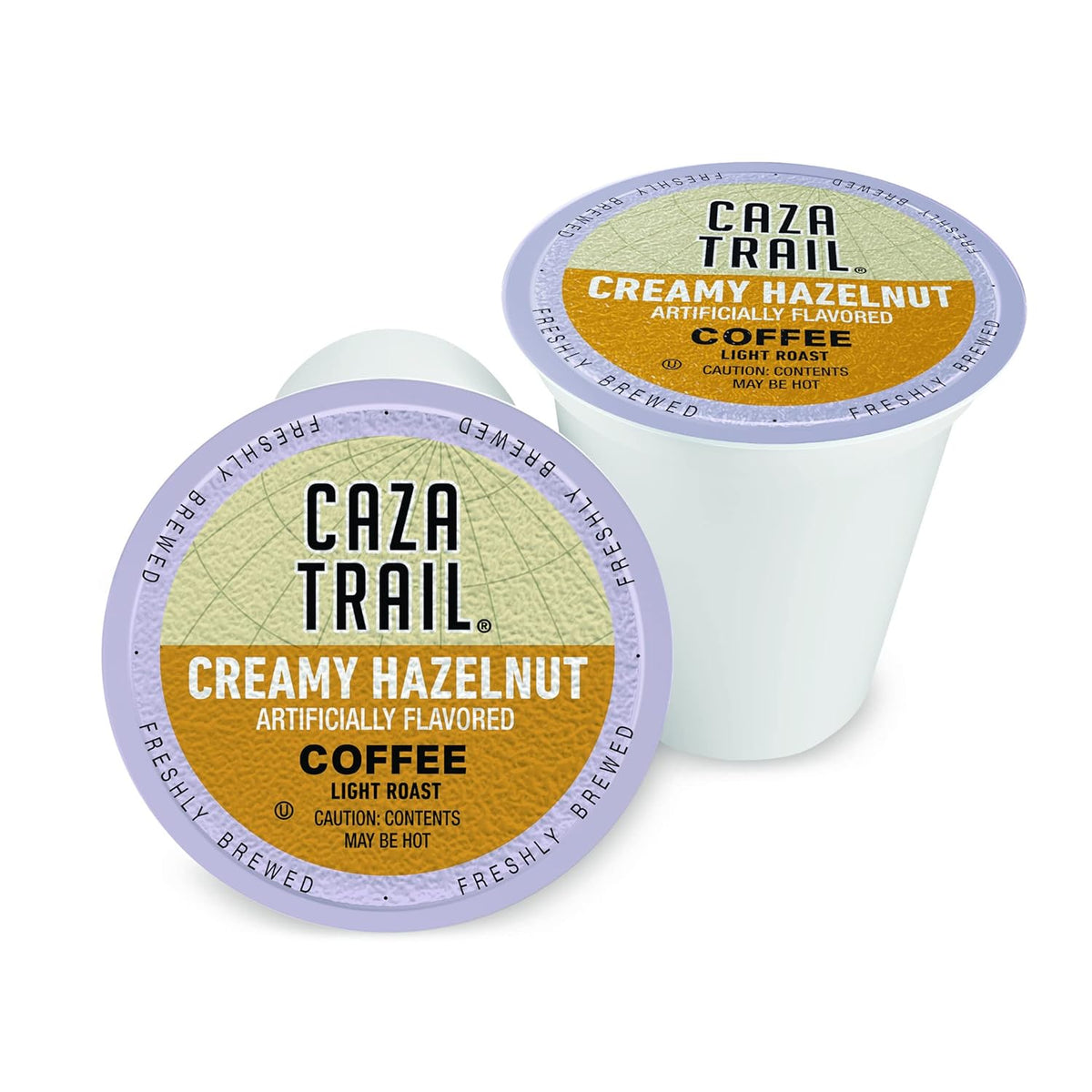 Caza Trail Coffee Pods, Creamy Hazelnut, Single Serve 100 Count (Pack of 1)(Packaging May Vary)
