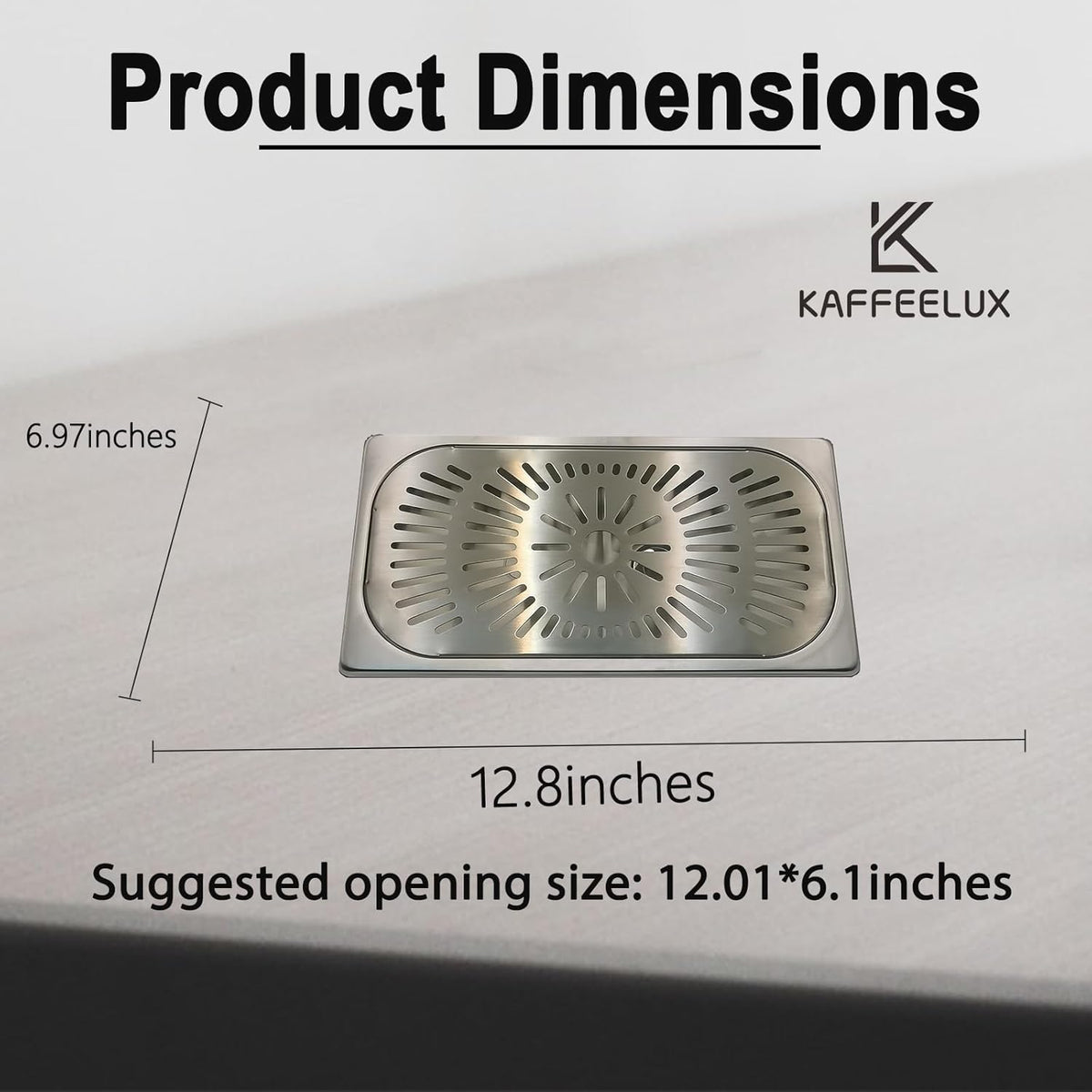 Stainless Steel Drip Tray - Perfect for Homes, Clubs, Bars, Cafes, Restaurants, Hotels, Or Commercial Use - Easy to Clean, No Drainage Required (7 * 12.8inch)