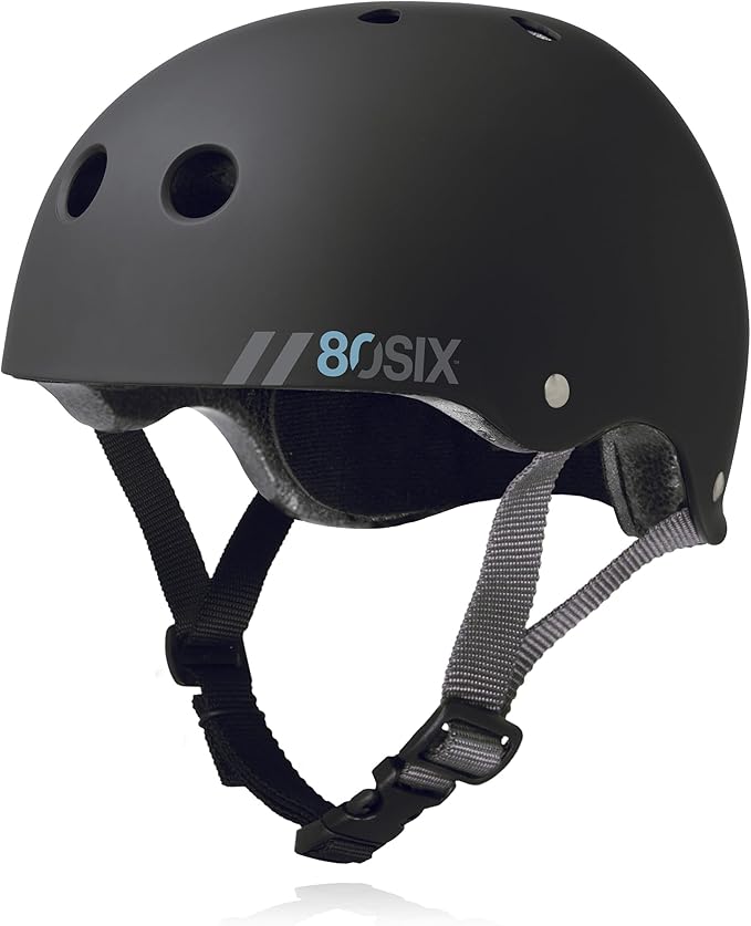 80SIX Triple Certified Multisport Helmet - Ideal for Bike, Scooter, Skateboard, Roller Skate and Inline Skate