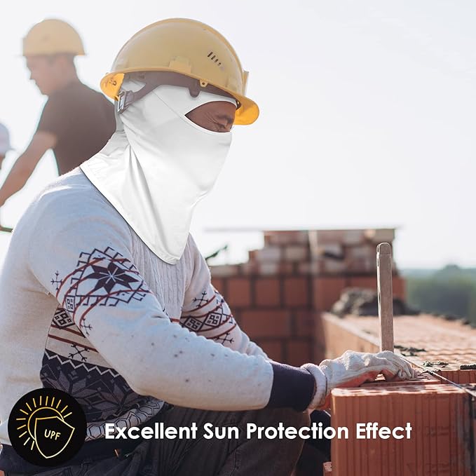 Achiou Balaclava Face Mask, Ski Mask for Men Women Football, Lightweight Sheisty, Ninja Shiesty Sun Hood UV Protector Cycling