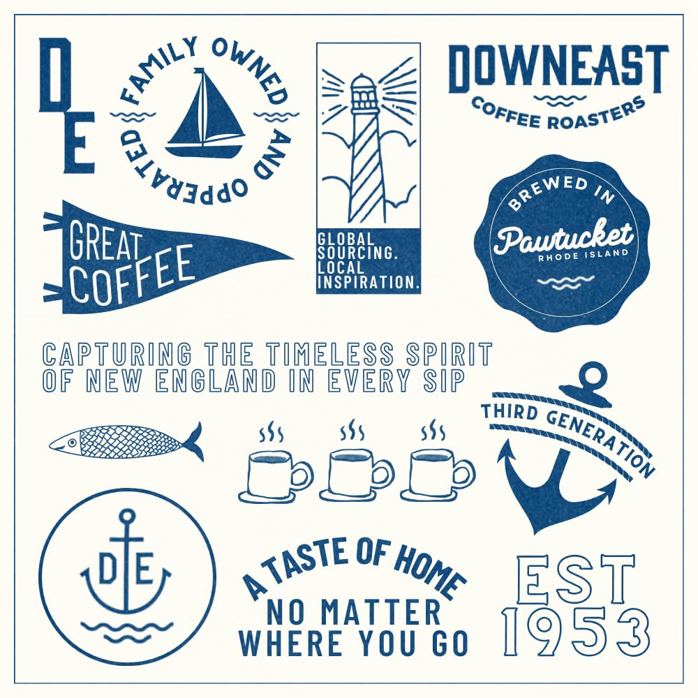 Downeast Coffee Roasters Whole Bean Coffee - Supreme Crema Espresso - Select Central and South American Highlands (2 lb Bag)