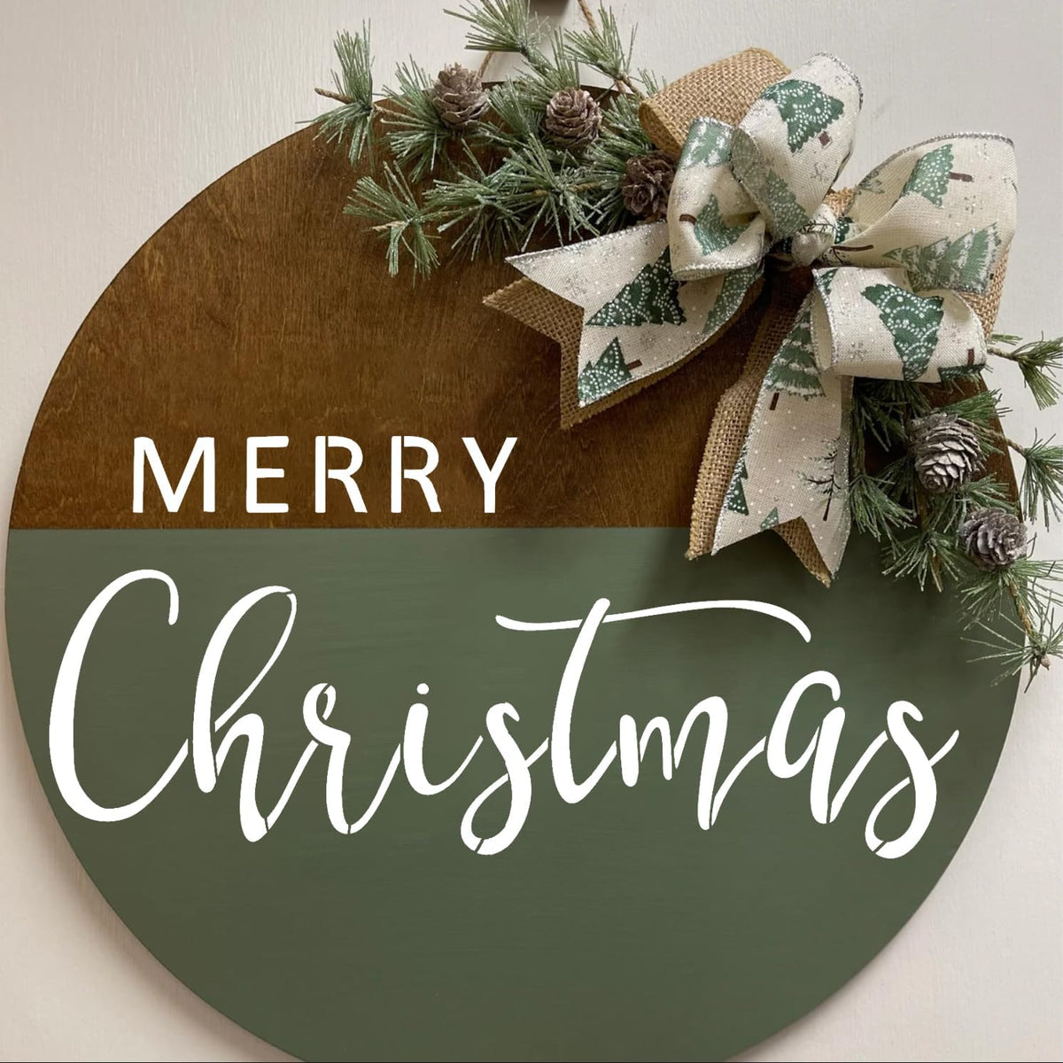 Christmas Stencils for Painting Doormat 27"x16" Large Christmas Stencils for Crafts Reusable Welcome Holiday Drawing Templates for Wood Fabrics Door Mat Window Glass Winter Decor
