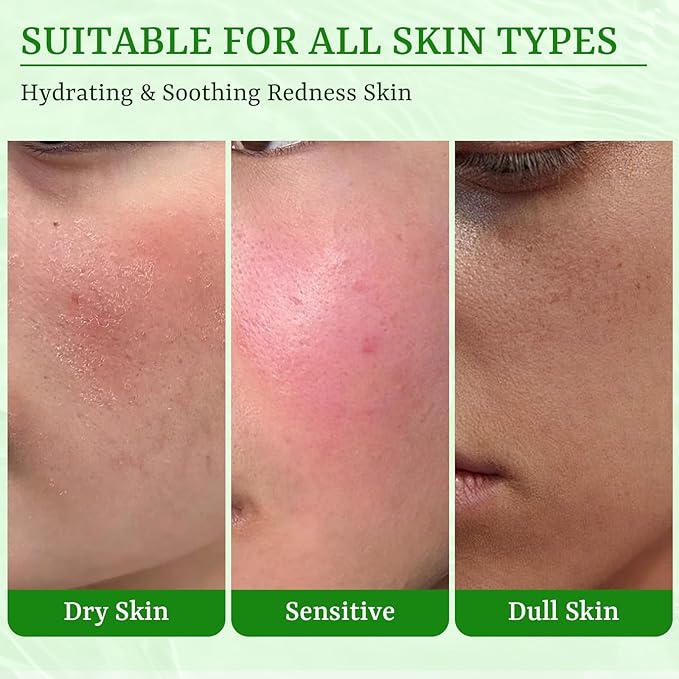 Aloe Vera Face Masks Skincare Soothing Face Mask Hydrating Face Masks Moisturizing Face Mask for Dry, Oil，Sensitive Skin, Aloe Face Sheet Masks for After Sun Care, Calming, Refreshing,10 Pack