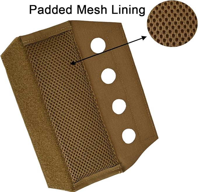 2 Pack Vest Shoulder Pads Fit 2" Shoulder Strap Comfort Soft Cushion Strap Pads Shoulder Strap pad Mesh Padded Lightweight for FCPC JPC Vests Sling Bags