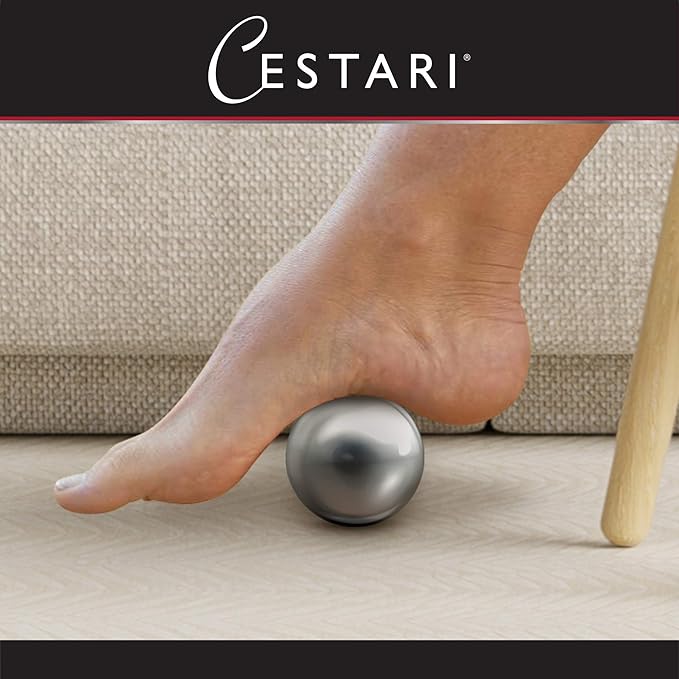 Massage Ball Hot Cold Roller Ball - Relieve Muscle Pain Fast - Stainless Steel Gel Balls for Heat or Ice Therapy-Feet Pain-Plantar Fasciitis-Back Ache-Myofascial Release–Deep Tissue Trigger Points