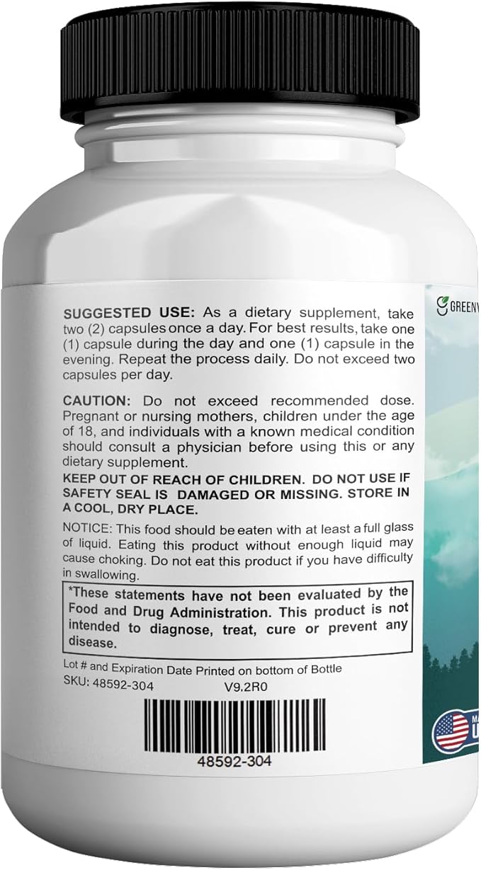 Aeroslim Max Natural Dietary Supplement, 60 Capsules, Maximum Strength, Vegan, Gluten Free, Non-GMO, Made in USA (5)