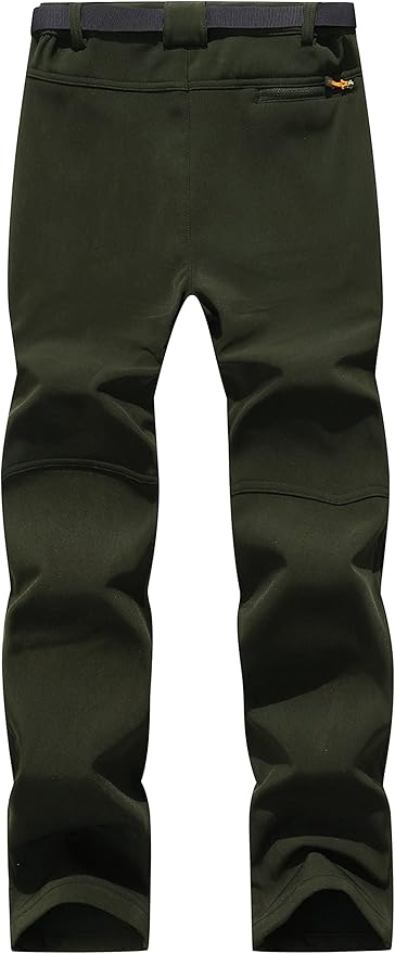 BenBoy Men's Snow Ski Outdoor Waterproof Windproof Fleece Cargo Hiking Pants