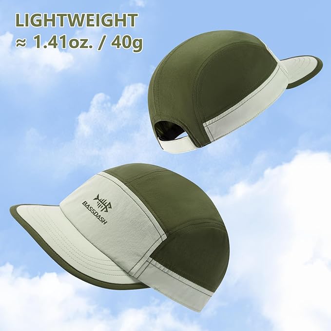 BASSDASH Ultralight UPF 50+ Soft Baseball Caps Unstructured Quick Dry Folding Hat Adjustable for Men Woman Outdoor Activities