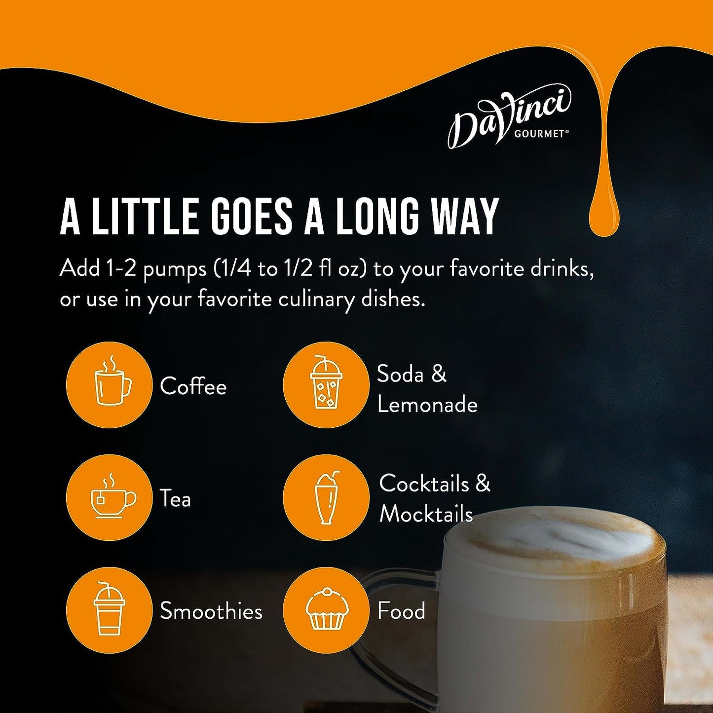 DaVinci Gourmet Classic Caramel Syrup, 25.4 Fluid Ounces (Pack of 4)