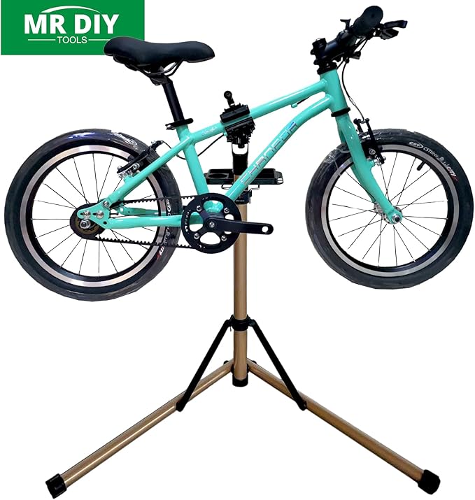 Bike Repair Stand Bicycle Stand for Mechanic Maintenance Rack Road Mountain Lightweight & 360 Adjustable Quick Release Portable Whole Aluminum Alloy for MTB Max 110lbs