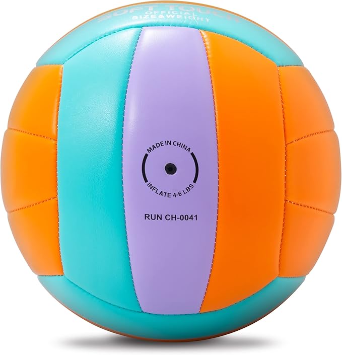 Beach Volleyball Official Size 5 Soft Waterproof Volleyball Sand Sports PU Ball for Indoor, Outdoor, Pool, Gym, Training