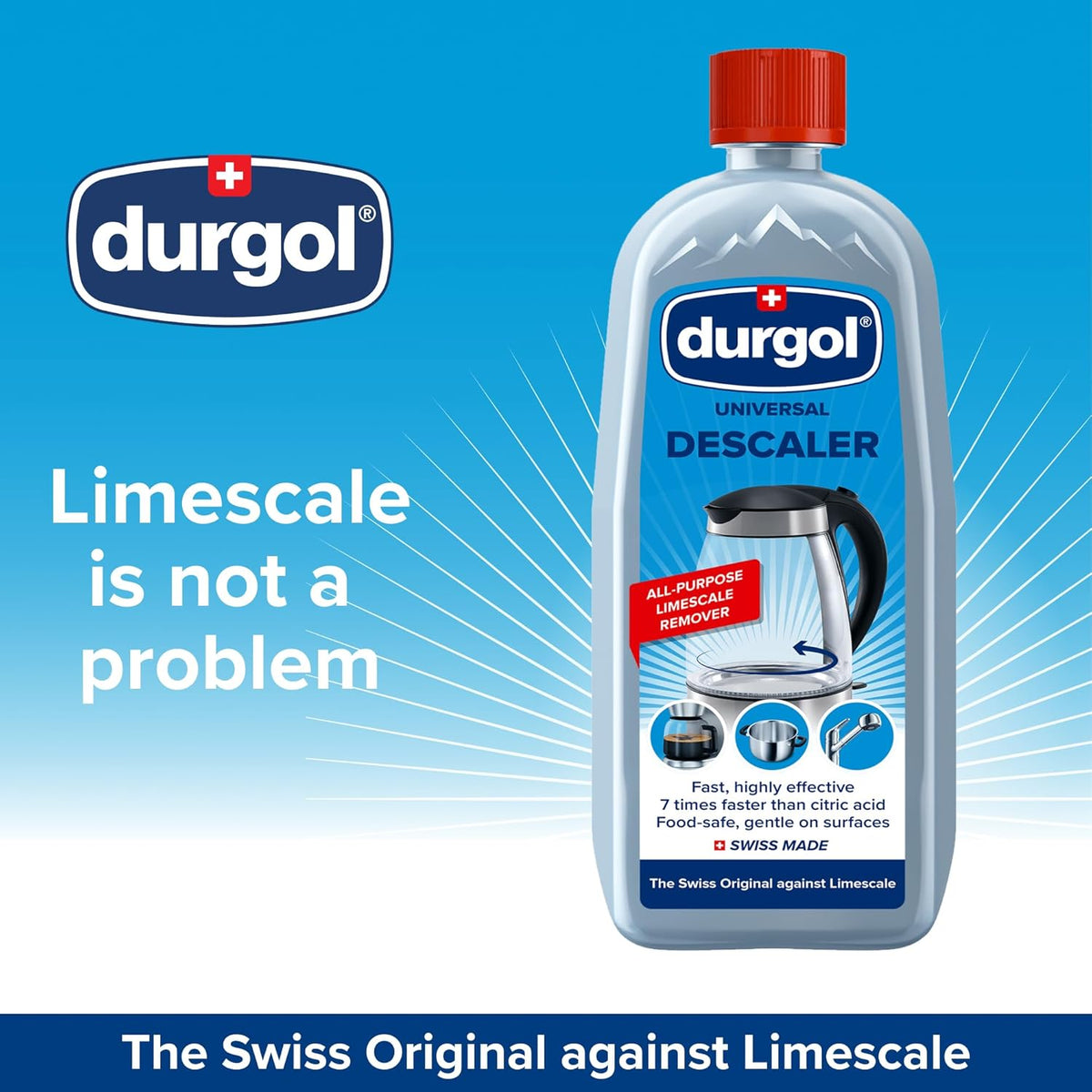 Durgol Universal, Multi-Purpose Descaler and Decalcifier for Household Items, 16.9 Fluid Ounces (Pack of 2)