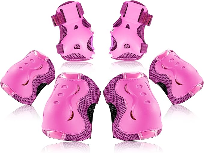 BOSONER Kids/Youth Knee Pad Elbow Pads Guards Protective Gear Set for Roller Skates Cycling BMX Bike Skateboard Inline Skatings Scooter Riding Sports