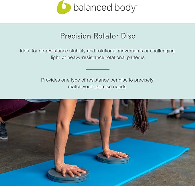 Balanced Body Precision Rotator Disc (Single), Fitness and Balance Disc for Core Strengthening, Pilates Equipment