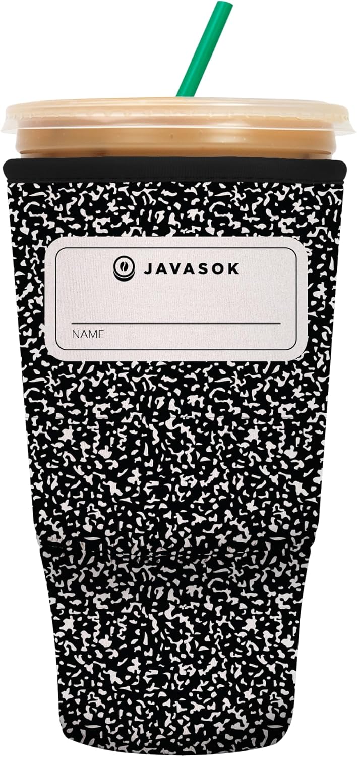 Sok It JavaSok Iced Coffee & Cold Soda Insulated Neoprene Cup Sleeve (Compose Yourself, XXLarge: 44-48oz)