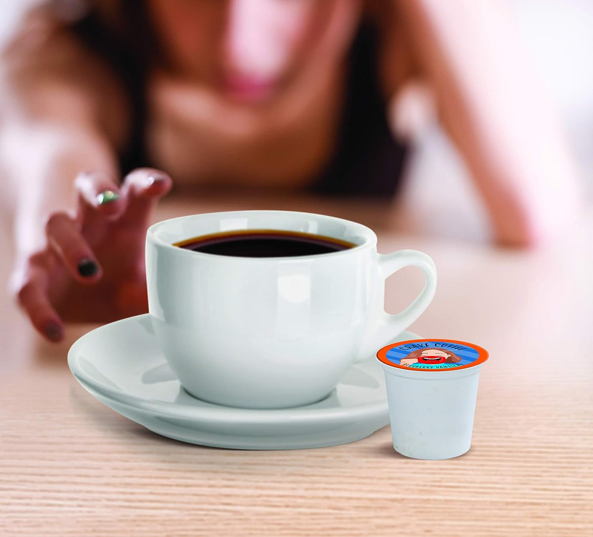 Crave Beverages Flavored Coffee Pods Sampler, Compatible with 2.0 K-Cup Brewers, Assorted Variety Pack, 40 Count (Pack of 1)