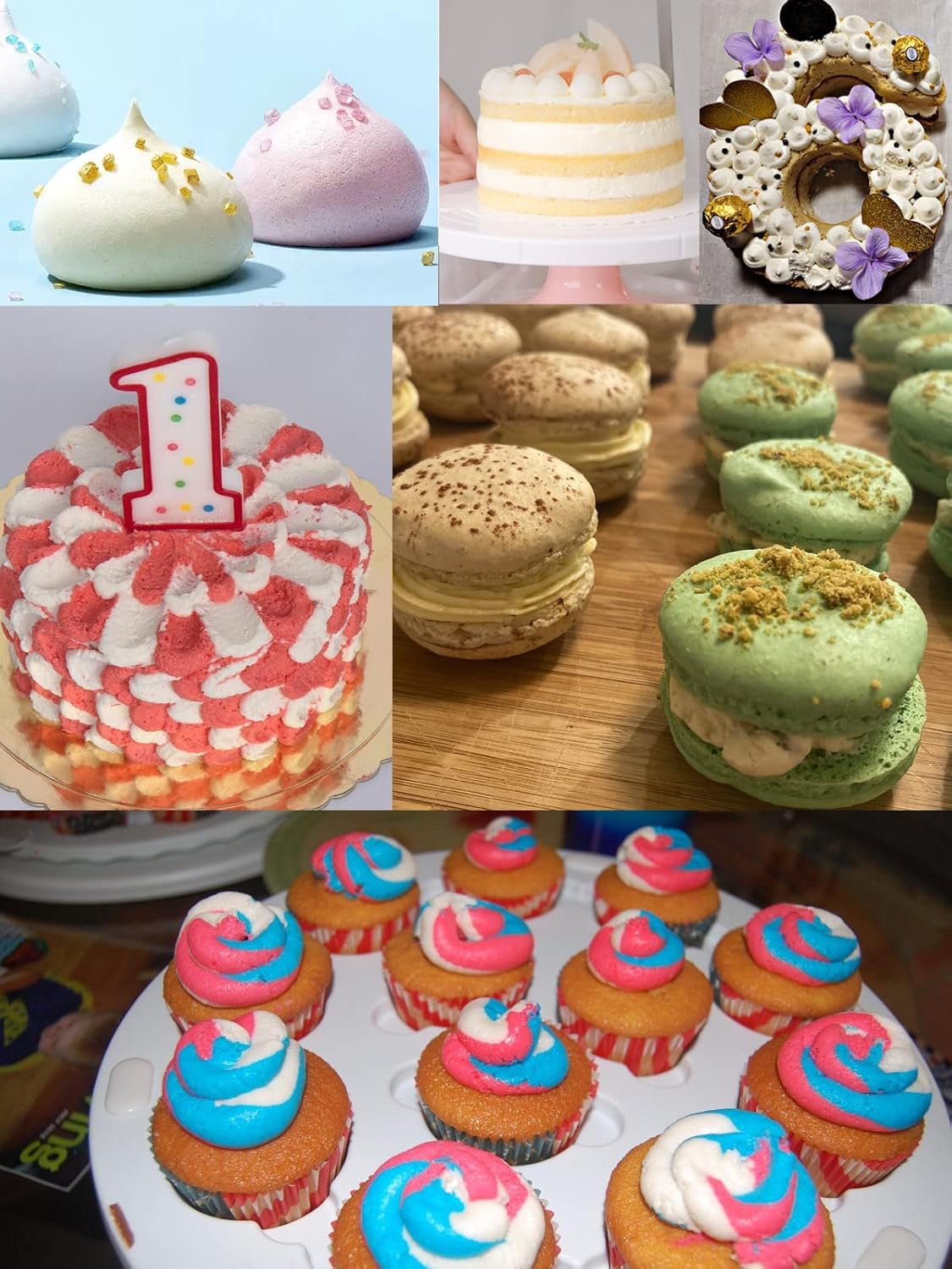Extra Large Round Icing Tips R18L,Big Round Piping Tips for Macarons,Dollop,Cannoli,Cake Cupcake Cookies Dessert Cream Frosting Filling,3 Pcs