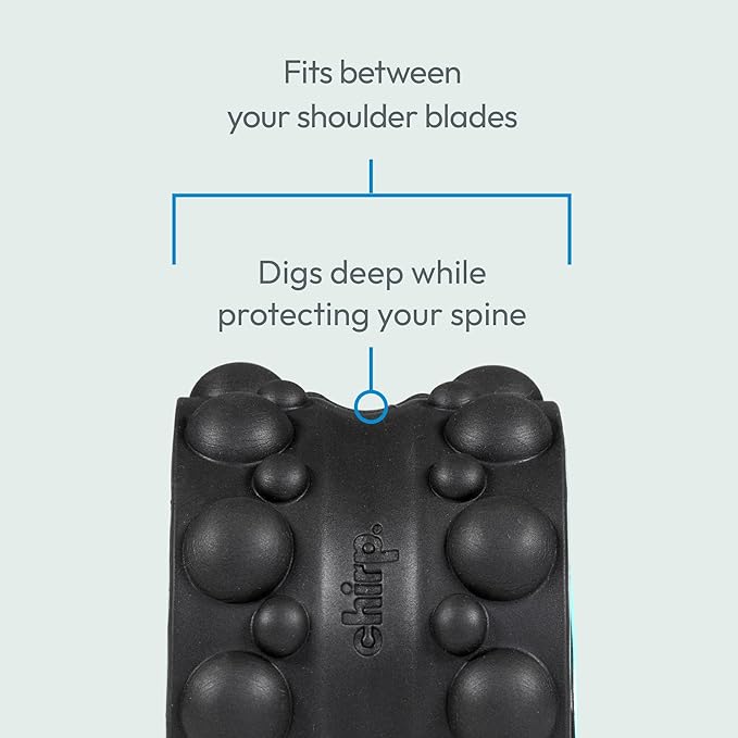 Chirp Wheel XR 3P Massage Roller Set - 10” Acupressure, 6” Knot-Kneading Thumb, 4” Neck & Headache Tension Relief, High Density Foam Massage Rollers for Back & Neck Pain, 500lbs Capacity, Black