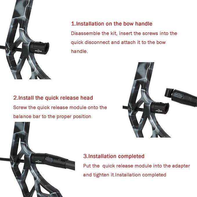 Bow Stabilizer Quick Disconnect, 0/5/8/10 Degree Quick Disconnect