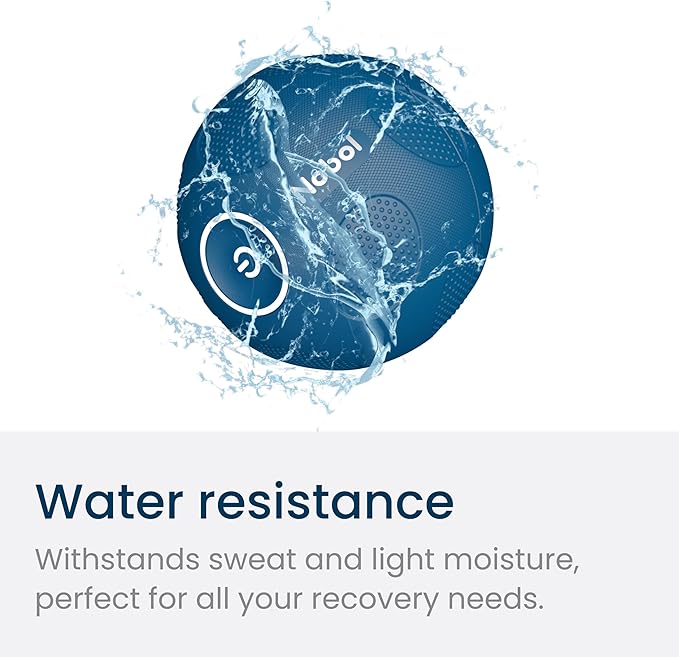 MyoSphere Vibration Massage Ball for Deep Tissue Stimulation, Muscle Tension Relief and Stress Reduction | Your Portable Deep Tissue Therapist | Nobol Blue- Limited Edition | 1.5lb