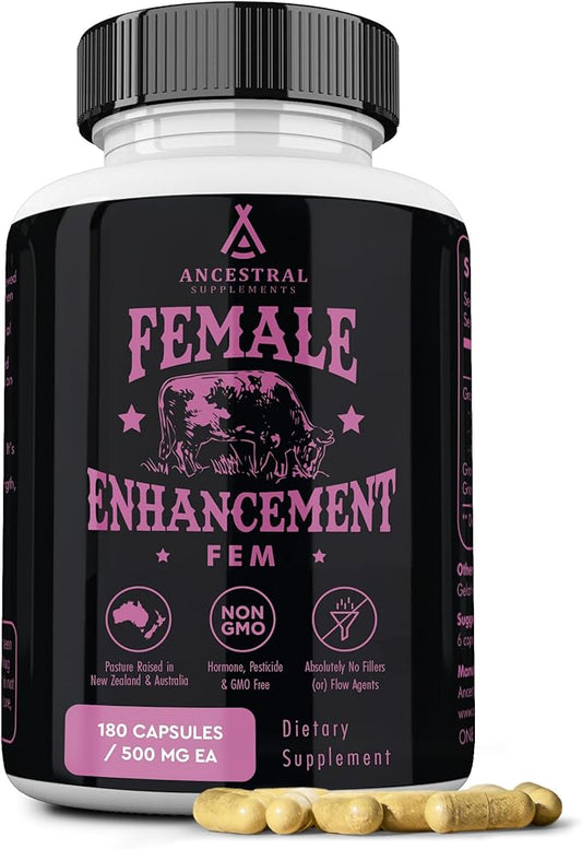 Beef Organ Supplement for Women – Supports Hormone Balance, Energy & Wellness – Grass Fed, Pasture Raised Superfood – Liver, Heart, Kidney, Bone Marrow – Collagen, CoQ10, B12 – Female Support Blend