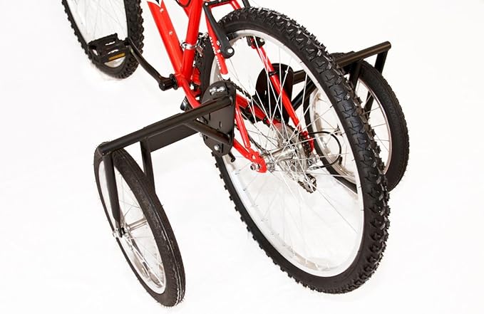 Bike USA Heavy-Duty Adult Training Wheels – Patented Stabilizer Kit for 24"–27" Bicycles, Supports 250+ lbs, Original Full-Size Bike Training Aid, Not for Electric or E-Bikes