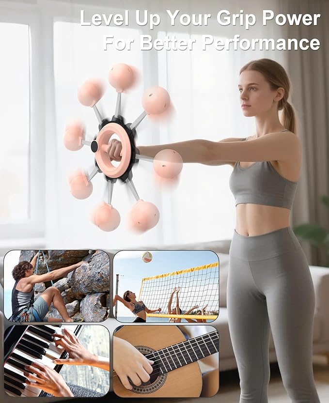 Arm Workout for Men and Women, 360° Hand-Crank Forearm Trainer, Chest Trainer,Shoulders and Arm Muscle Training Fitness Equipment, Home Workout Equipment and Gym Workouts