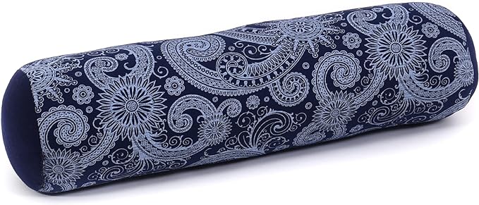 Leewadee Small Yoga Bolster – Shape-Retaining Cervical Neck Roll, Tube Pillow for Comfortable Reading, Kapok Filling, 22 x 6 x 6 inches