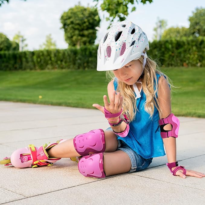 BOSONER Kids/Youth Knee Pad Elbow Pads Guards Protective Gear Set for Roller Skates Cycling BMX Bike Skateboard Inline Skatings Scooter Riding Sports