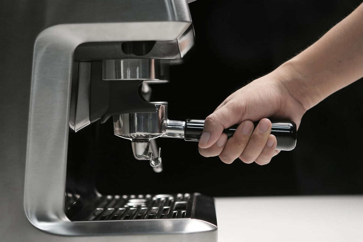 Espresso Portafilter 54mm Double Spout Compatible with Breville Bambino Plus (BES500) Infuser (BES840XL) 54mm Breville Barista Series-ABS Handle - Stainless Steel Filter Basked Included
