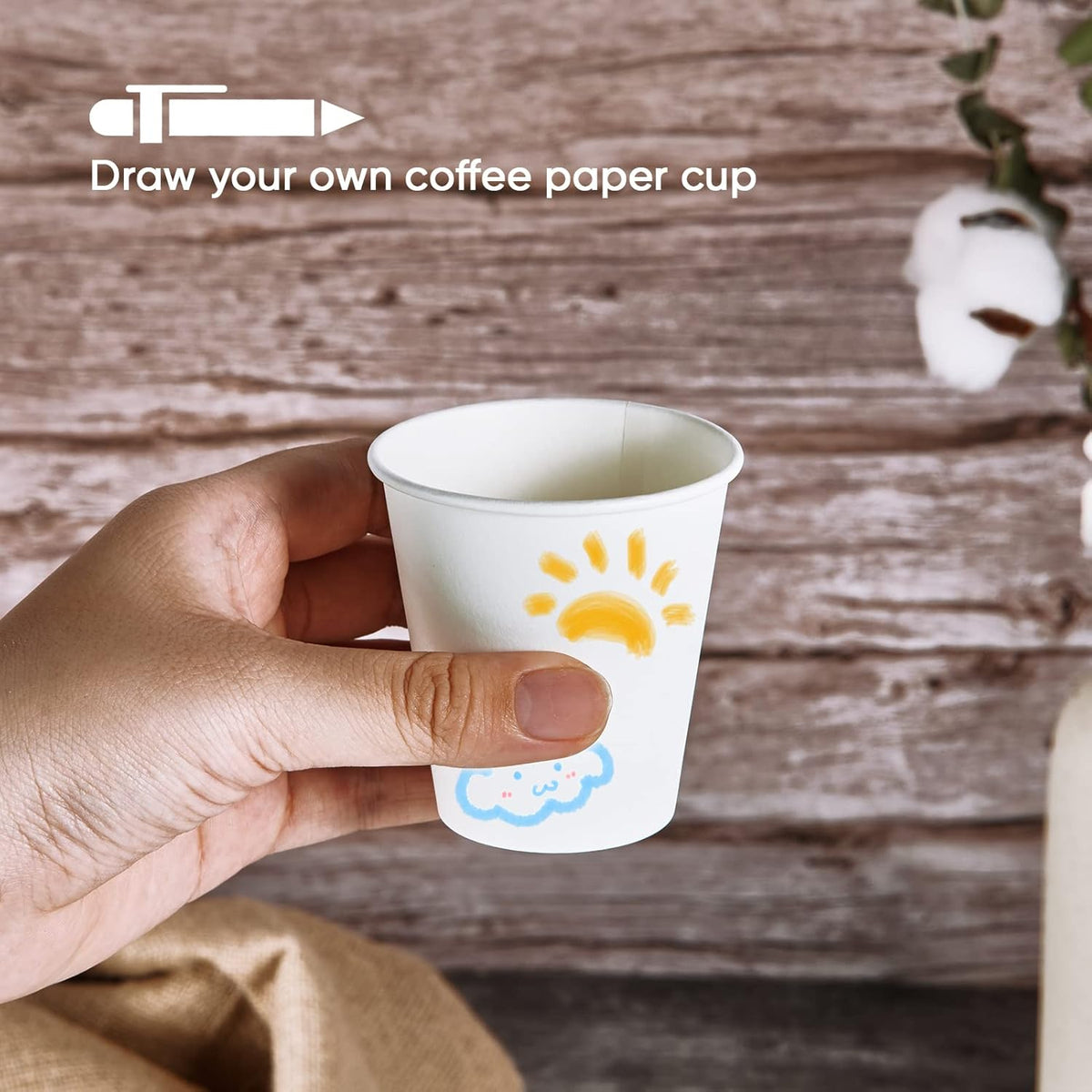 LITOPAK 480 Pack 5 oz Disposable Paper Cups, Disposable Mouthwash Cups, Small Disposable Cups, Mini Paper Cups for Parties, Picnics, Barbecues, Travel and Events