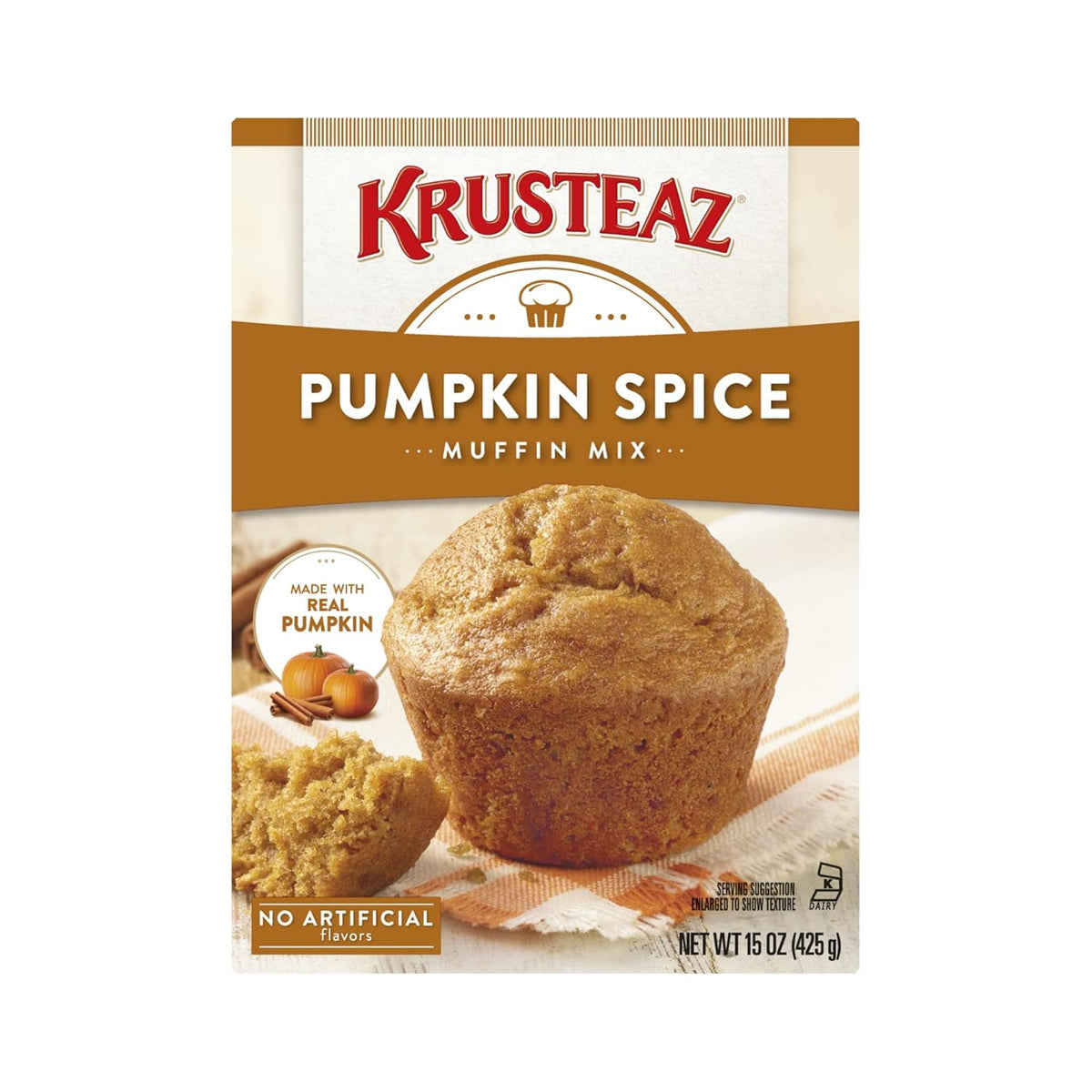 Krusteaz Pumpkin Spice Muffin Mix, 15 oz Box