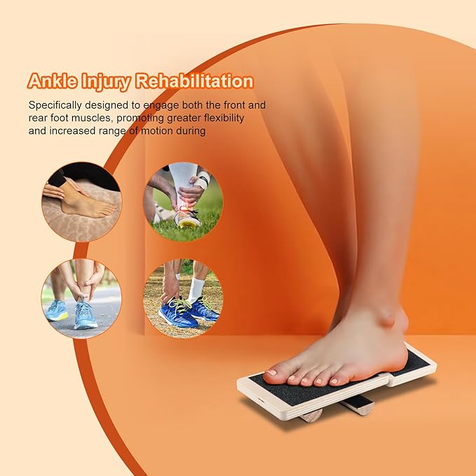 Ankle Balance Board for Stability & Rehab – Foot Strengthener Trainer for Sprained Ankle, Plantar Fasciitis, Physical Therapy, Posture & Balance Training