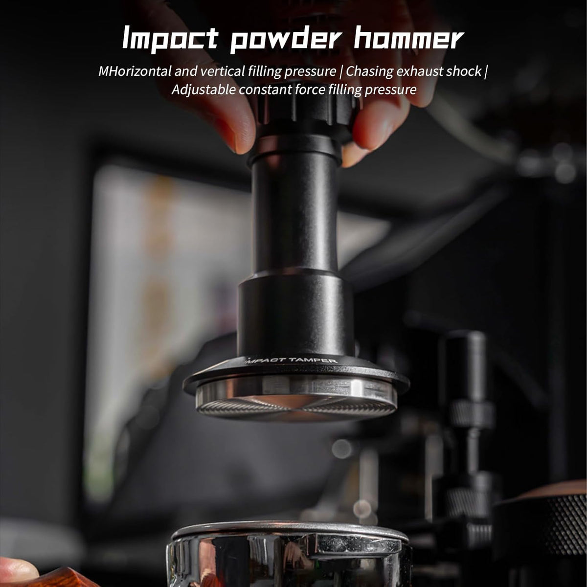 Irishom Coffee Hand Tamper 25-35lb Adjustable Pressure 4 Spring System Detachable Espresso Tamper 304 Stainless Steel