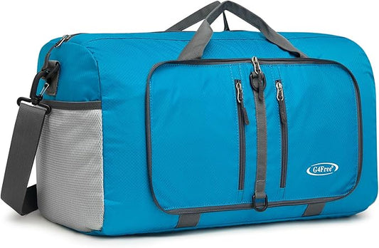 G4Free 40L/65L Foldable Duffel Bag, Water-Repellent Travel Backpack, Lightweight Carry Bag for Overnight Weekender Sports Men Women