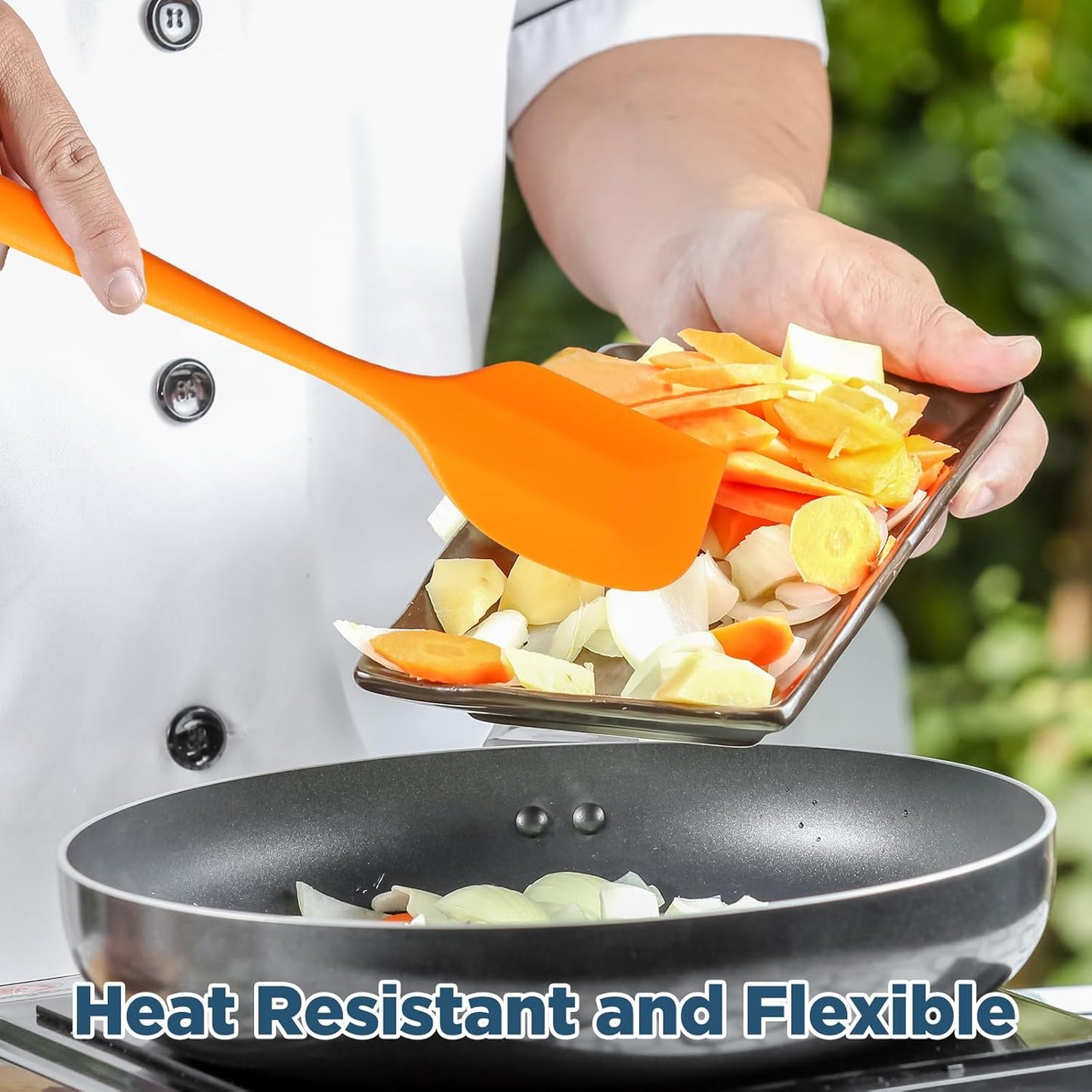 Irenare 65 Pcs Mini Silicone Spatulas Bulk 8.3 Inch Heat Resistant Scrapers Rubber Spatulas Seamless Design Non Stick Flexible for Kitchen Use Cooking Baking Mixing