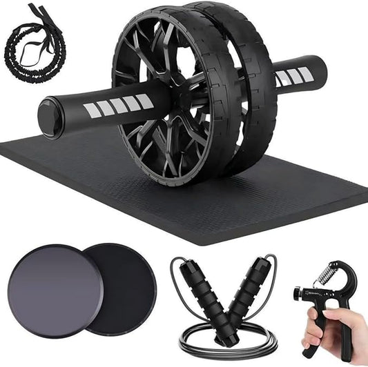 Ab Roller Wheel, Abdominal Wheel for Abdominal Exercise Machine, Arespark Home Gym Equipment for Core Workout, No Noise Ab Roller Exercise Equipment with Knee Mat and Foam Handle