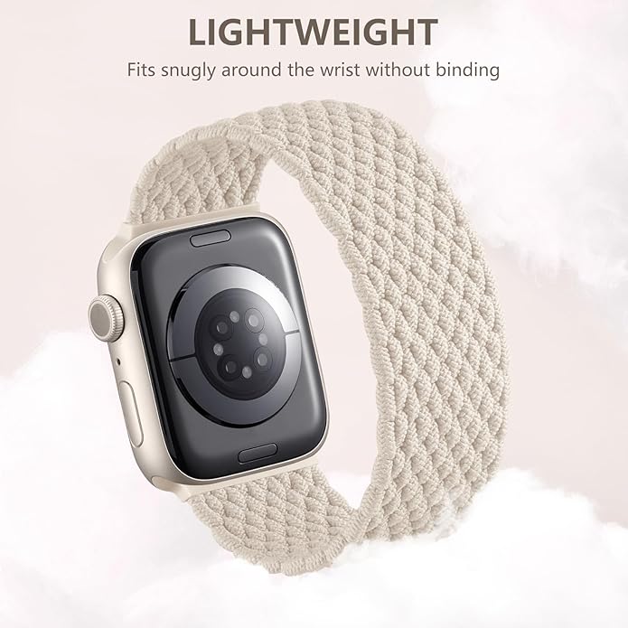 Zedoli 2-Pack Braided Solo Loop & Magnetic Braided Solo Loop Compatible with Apple Watch Band 44mm 45mm 46mm 42mm Women Men Series 10 9 8 7 6 5 4 3 2 1 SE Ultra/Ultra 2