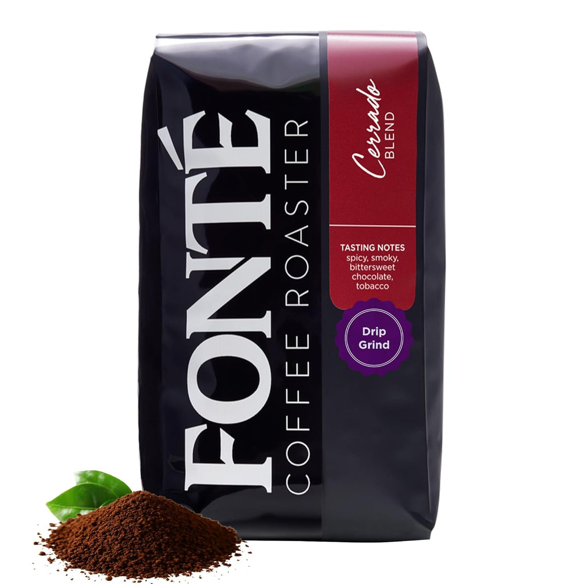 Fonte Coffee Roaster - Drip Coffee - Medium-Dark Fresh Roast - Roasted in Seattle - Single Origin - 12 oz - Spicy, Smoky, Bittersweet Chocolate, Peat - Cerrado