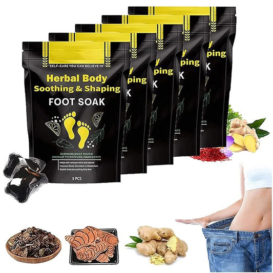 25Pcs Herbal Detox Cleansing Foot Soak Beads, Herbal Detox and Shaping Foot soak Beads Body Detox Foot Soak Natural Herbal Foot Massage Beads, Relaxing and Soothing Experience for Men and Women