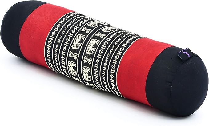 Leewadee Small Yoga Bolster – Shape-Retaining Cervical Neck Roll, Tube Pillow for Comfortable Reading, Kapok Filling, 22 x 6 x 6 inches